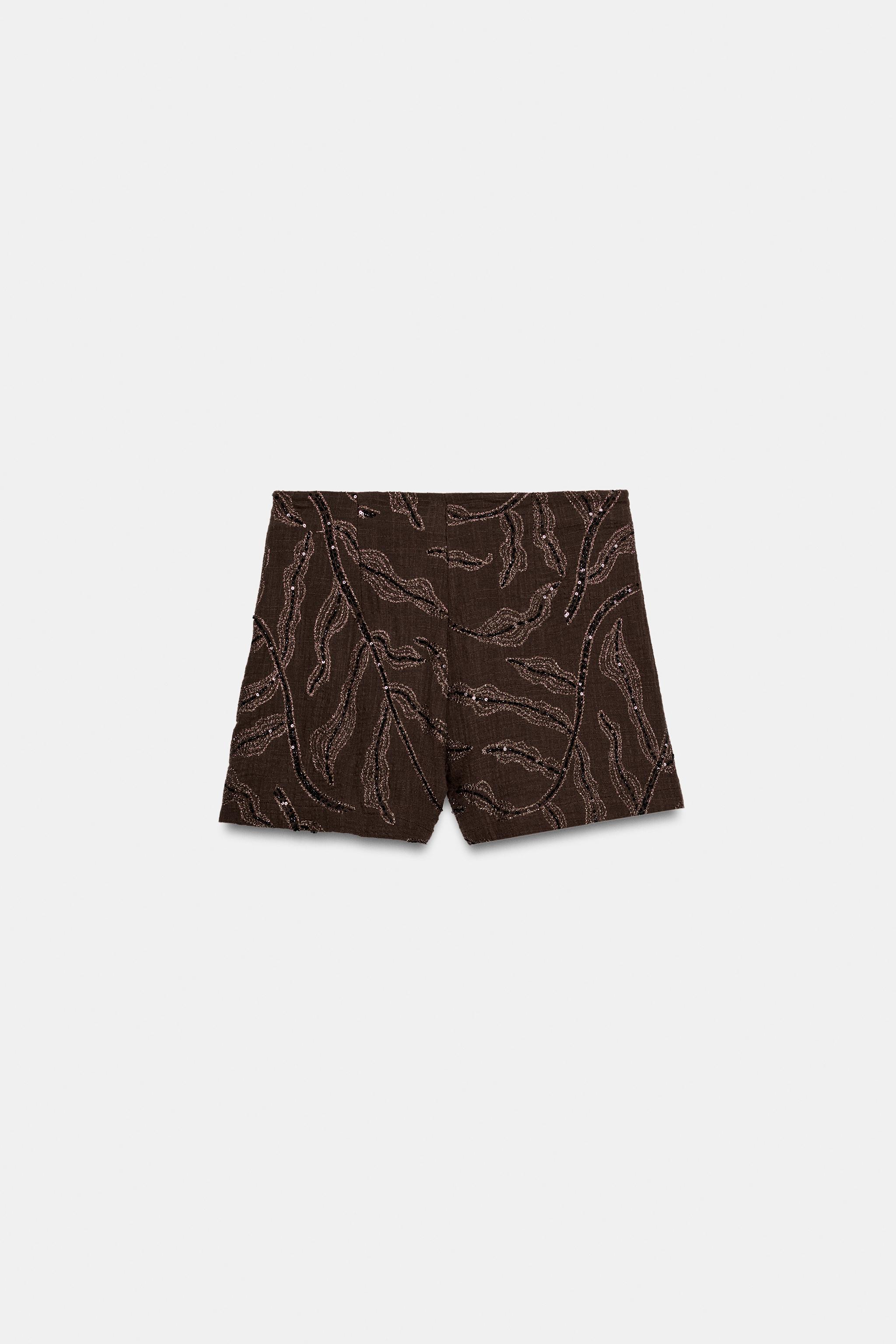 JUPE-PANTALON CROISÉE À PAILLETTES